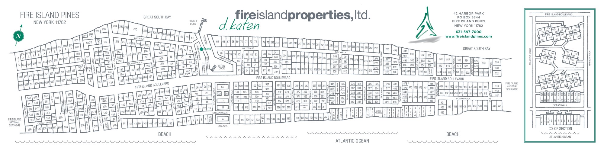 Fire Island Map